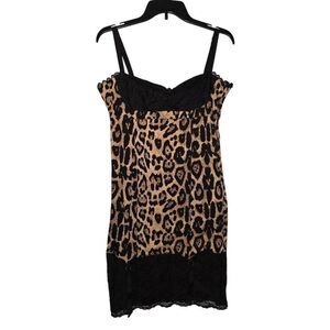 Too Fast Leopard Print Garter Pin Up Dress